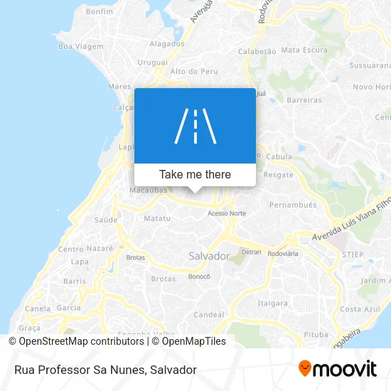 Rua Professor Sa Nunes map