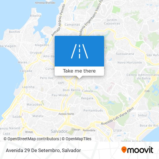 Mapa Avenida 29 De Setembro