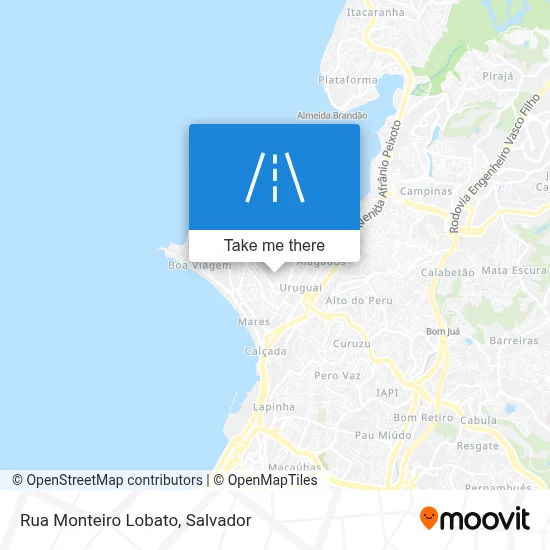 Rua Monteiro Lobato map