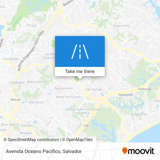 Avenida Oceano Pacifico map