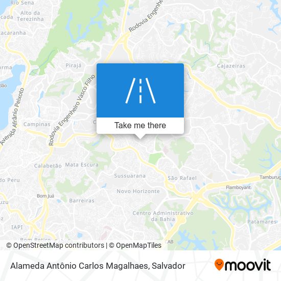 Mapa Alameda Antônio Carlos Magalhaes