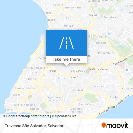 Mapa Travessa São Salvador