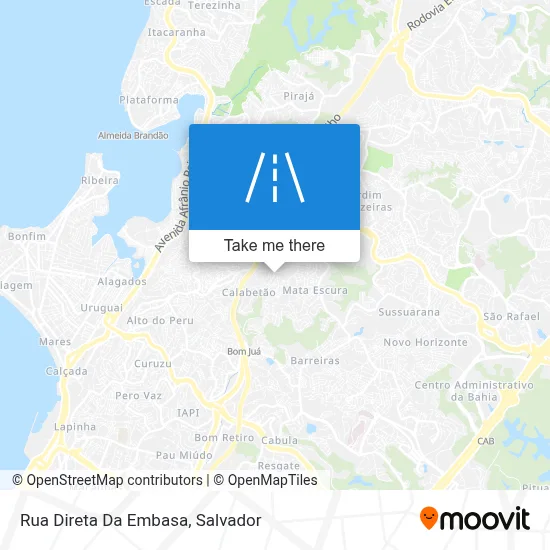 Rua Direta Da Embasa map