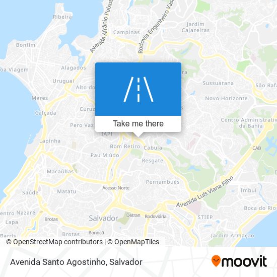 Mapa Avenida Santo Agostinho