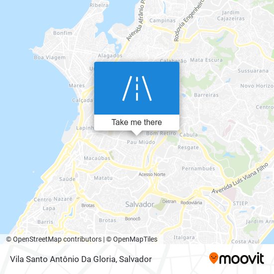 Mapa Vila Santo Antônio Da Gloria