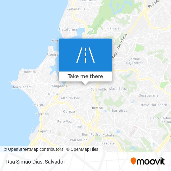 Mapa Rua Simão Dias