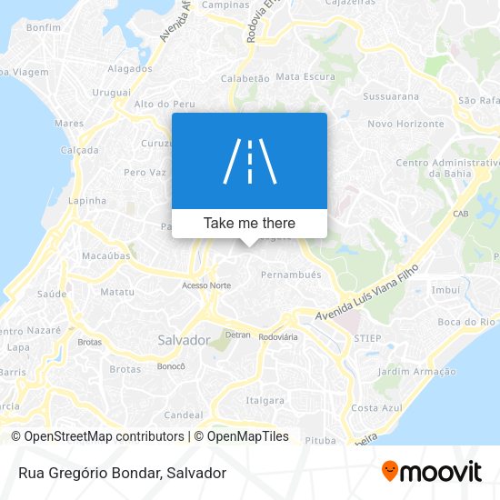 Rua Gregório Bondar map