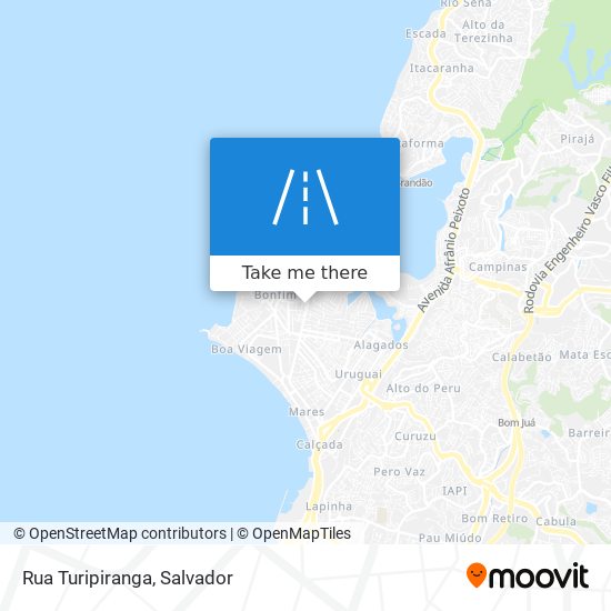 Mapa Rua Turipiranga