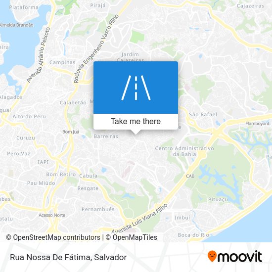 Rua Nossa De Fátima map