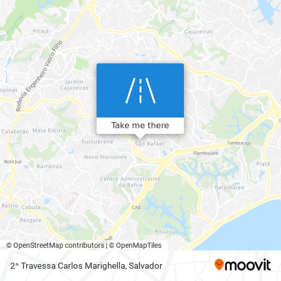 Mapa 2ᵃ Travessa Carlos Marighella