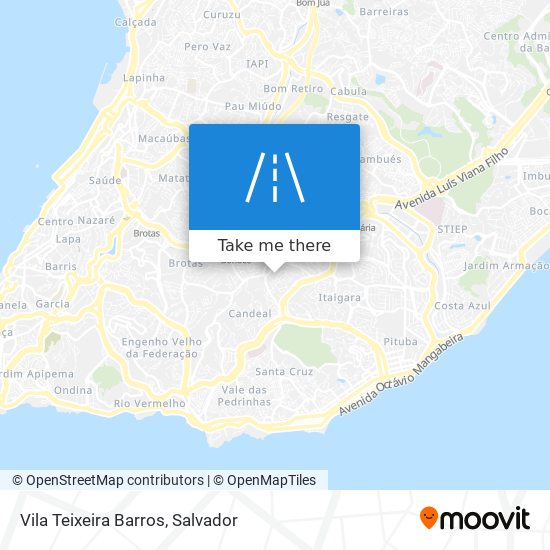 Vila Teixeira Barros map