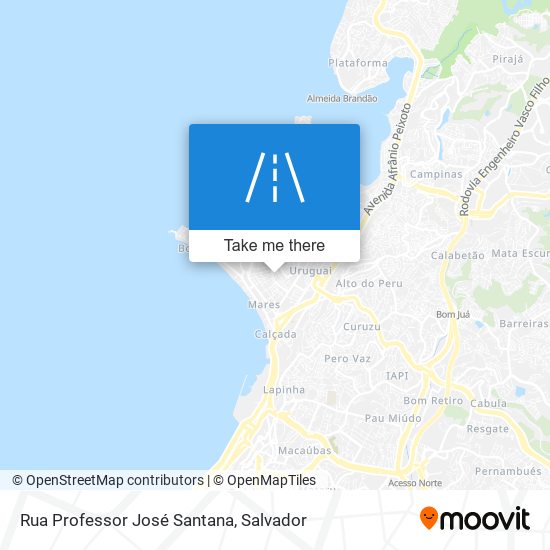 Rua Professor José Santana map