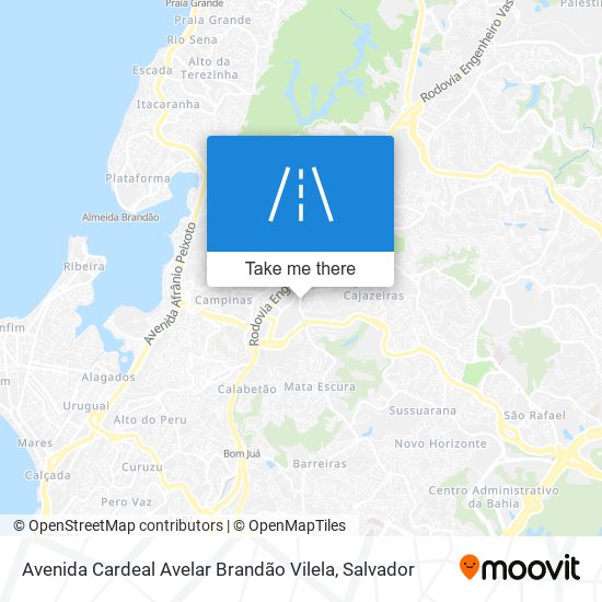 Mapa Avenida Cardeal Avelar Brandão Vilela