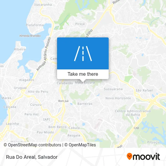 Rua Do Areal map