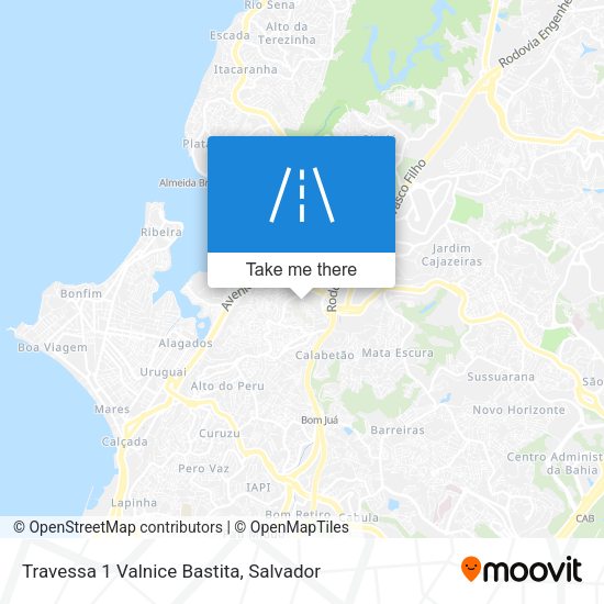 Travessa 1 Valnice Bastita map