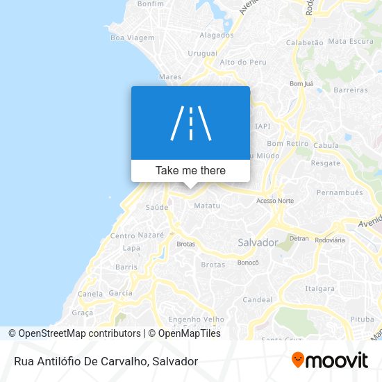 Rua Antilófio De Carvalho map