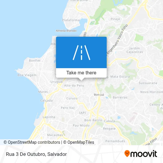 Rua 3 De Outubro map