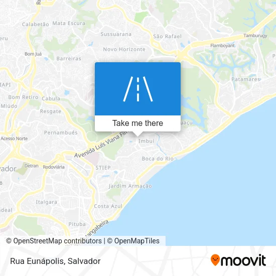 Rua Eunápolis map