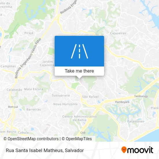 Rua Santa Isabel Matheus map