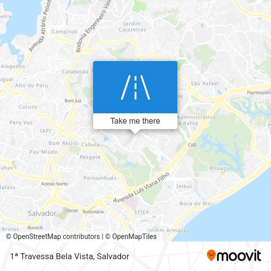 1ª Travessa Bela Vista map