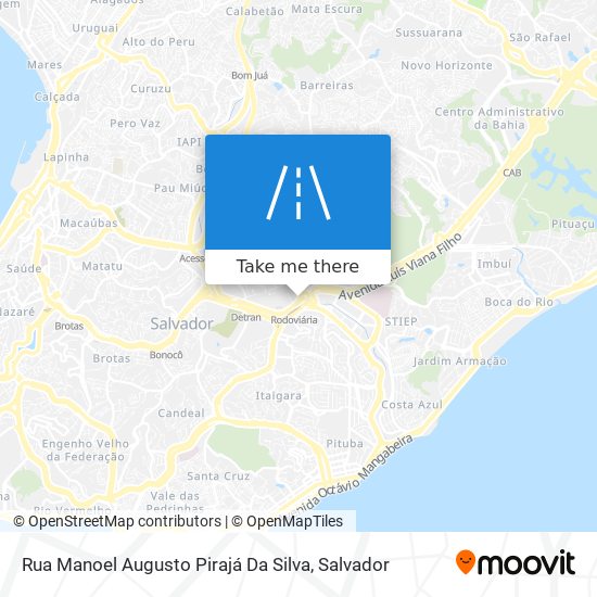 Mapa Rua Manoel Augusto Pirajá Da Silva