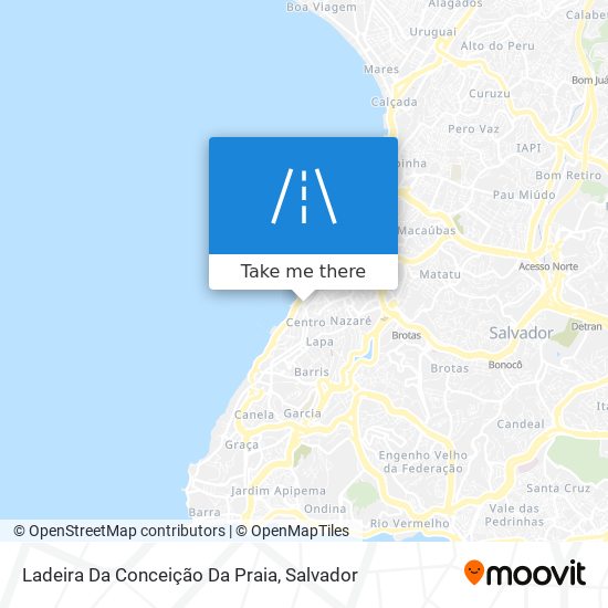 Mapa Ladeira Da Conceição Da Praia