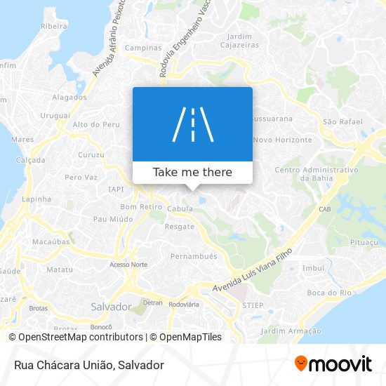 Mapa Rua Chácara União