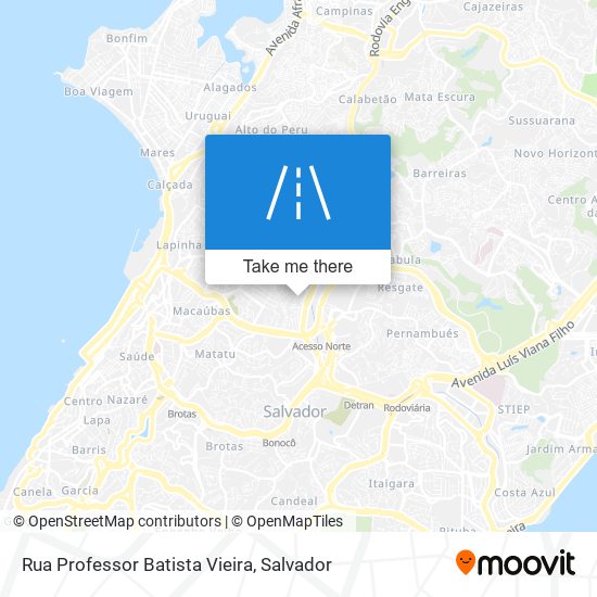 Rua Professor Batista Vieira map