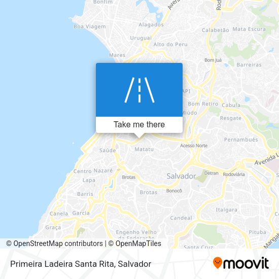 Primeira Ladeira Santa Rita map