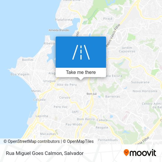 Rua Miguel Goes Calmon map