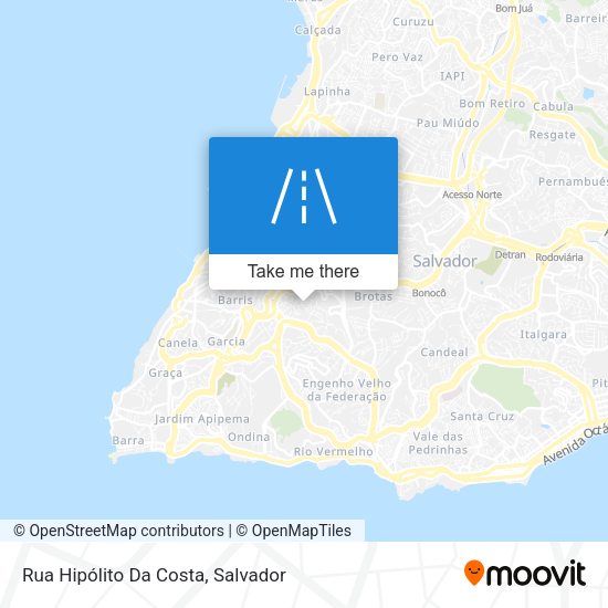 Rua Hipólito Da Costa map