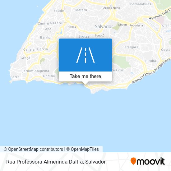 Rua Professora Almerinda Dultra map