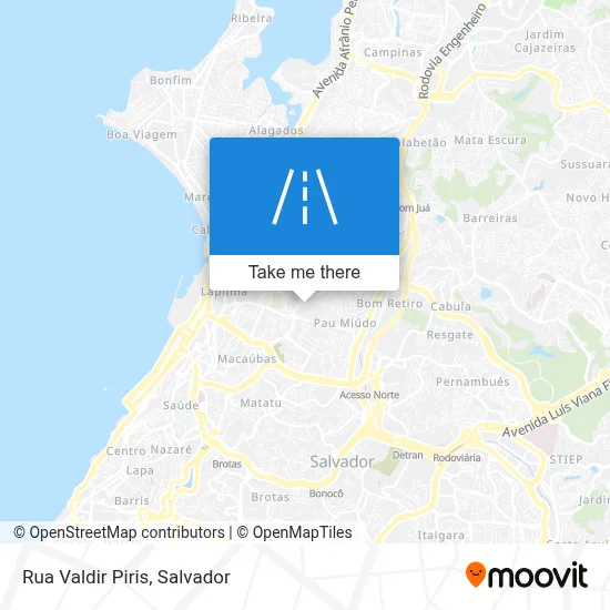 Rua Valdir Piris map