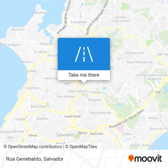 Rua Genebaldo map