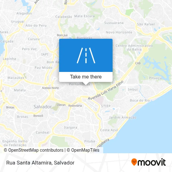 Rua Santa Altamira map