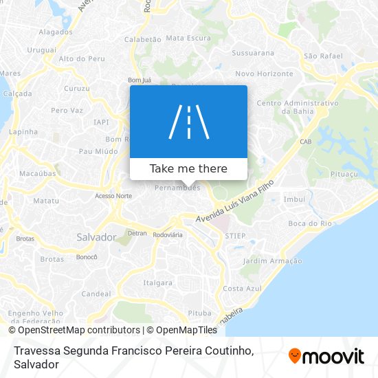 Travessa Segunda Francisco Pereira Coutinho map