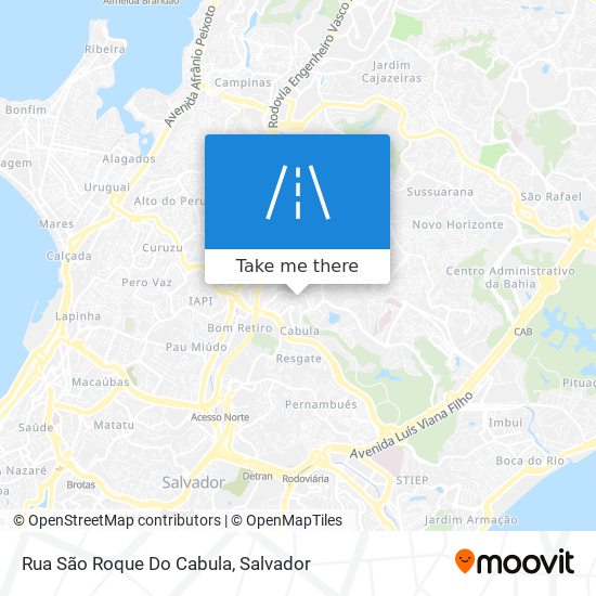 Rua São Roque Do Cabula map