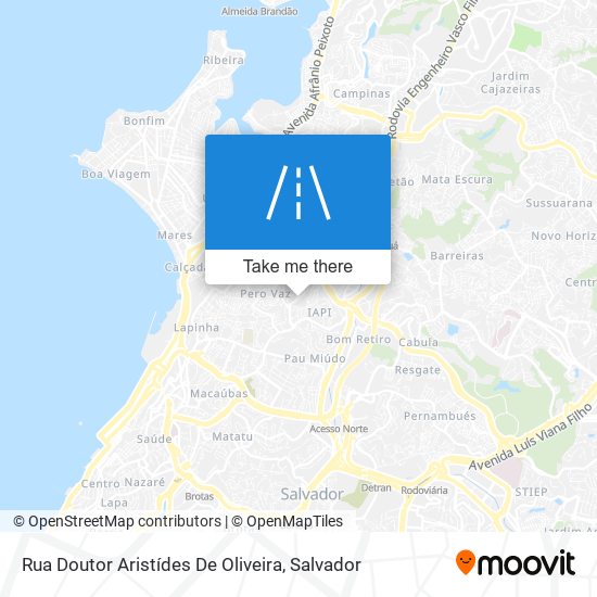 Mapa Rua Doutor Aristídes De Oliveira