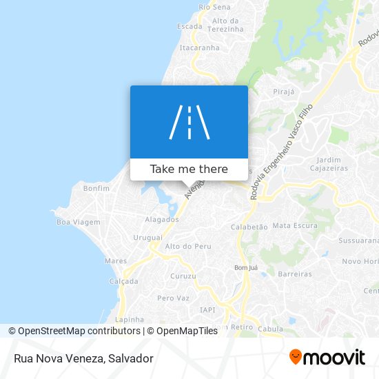 Mapa Rua Nova Veneza