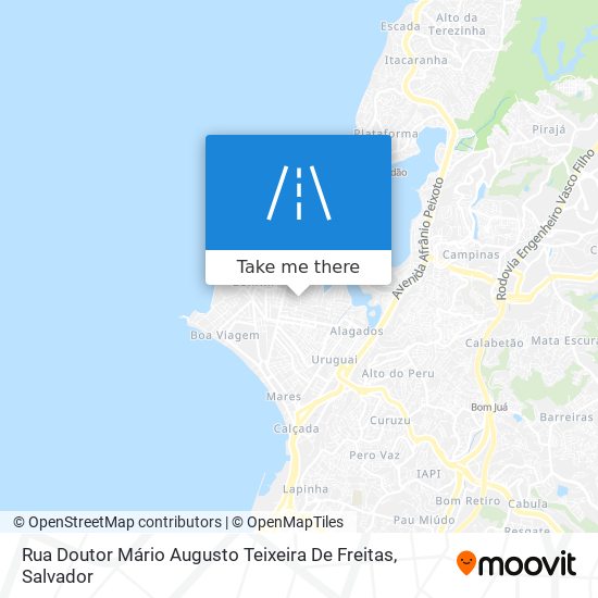 Rua Doutor Mário Augusto Teixeira De Freitas map