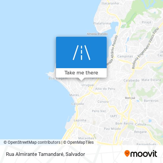 Mapa Rua Almirante Tamandaré