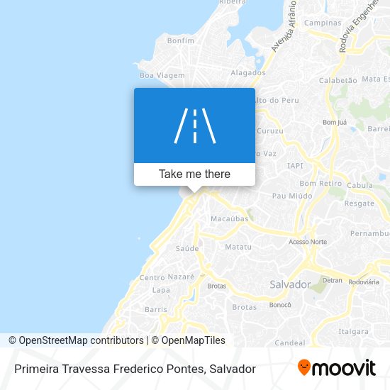 Primeira Travessa Frederico Pontes map