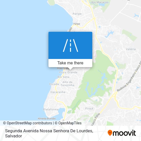 Segunda Avenida Nossa Senhora De Lourdes map