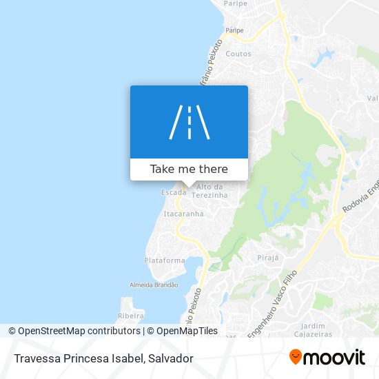 Mapa Travessa Princesa Isabel