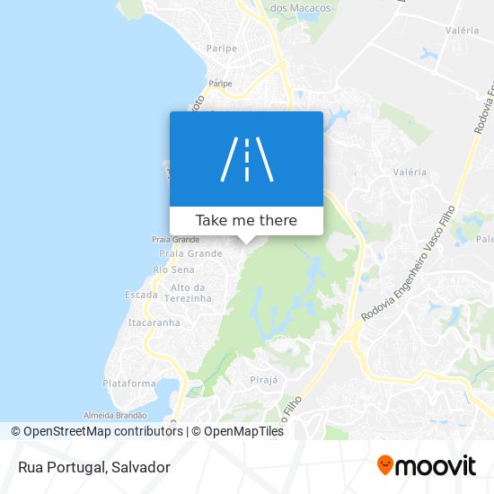 Rua Portugal map