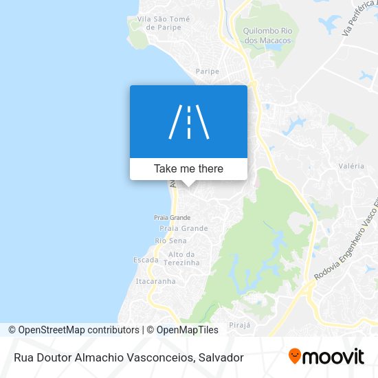 Rua Doutor Almachio Vasconceios map