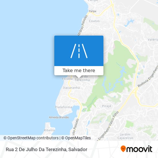 Mapa Rua 2 De Julho Da Terezinha