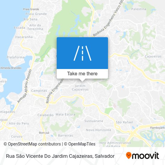 Rua São Vicente Do Jardim Cajazeiras map