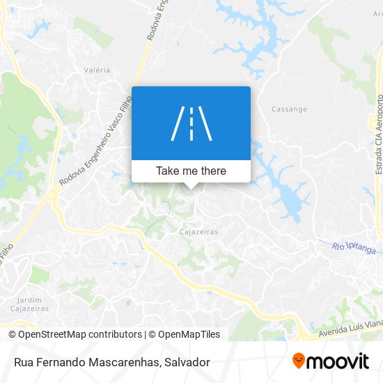 Mapa Rua Fernando Mascarenhas