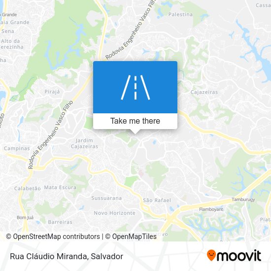 Rua Cláudio Miranda map